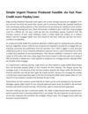Simple Urgent Finance Produced Feasible via Fast Poor Credit score Payday Loan