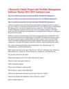 Research Global Project and Portfolio Management Software Market 2011-2015 Aarkstore.com