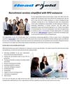 Recruitment services simplified with RPO outsource