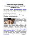 Does Non-surgical Spinal Decompression Really Work for Low Back Pain?
