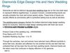 Diamonds Edge Design His and Hers Wedding Rings