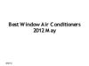 Best Rated Window Air Conditioners 2012