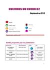 Agenda culturel de Septembre 2012