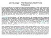 Janine Zargar : The Missionary Health Care Professional