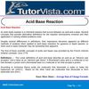Acid Base Reaction