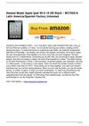 Newest Model Apple Ipad Wi-fi 16 GB Black – MC705E/A Latin America/Spanish Factory Unlocked