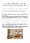 London property market strengthens further