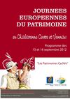 Programme des Journées du Patrimoine 2012