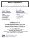 America's Family Pet Expo Hotel-RV-Information-WA