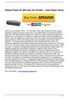 Heaven Fresh HF 200 Ionic Air Purifier – Color Black Velvet