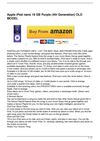 Apple iPod nano 16 GB Purple (4th Generation) OLD MODEL