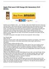 Apple iPod nano 8 GB Orange (5th Generation) OLD MODEL