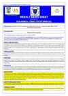 SCWGFL Weekly News Sheet (16th September 2012)