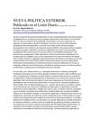 ARTICLE, EUGENIO MATOS GOMEZ, ABOUT DIPLOMATIC MANAGEMENT. LISTIN DIARIO, DOMINICAN REPUBLIC. Published by the...