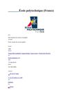 ECOLE POLYTECHNIQUE FRANCE