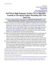 Fed Warns High-frequency Traders Not to Skip Risk Controls at The Speed Traders Workshop 2012 New York City