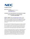 NEC DISPLAY SOLUTIONS INTRODUCES TOUCH-INTEGRATED V SERIES