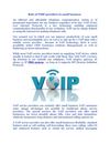 Role of VOIP providers in small business