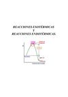 REACCIONES EXOTÉRMICAS Y ENDOTÉRMICAS