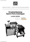 MBM 352F Auto Friction Paper Folder Parts Manual