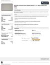 Quartet 7693G Contour Black Frame with Grey Fabric Bulletin Board - 3x2 Data Sheet