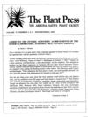 Winter - Spring 1993 The Plant Press ~ Arizona Natiave Plant Soceity