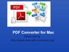  PDF Converter for Mac