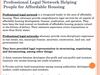 Professional Legal Network Helping People for Affordable Housing
