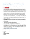 MarketReportsOnline.com - Consumer Foodservice By Location in Argentina