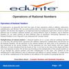 Operations of Rational Numbers 