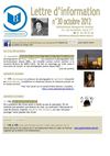 Infolettre n°30 octobre 2012