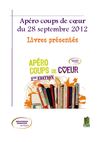 Coups de coeur de septembre 2012