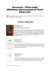 Nouveautes fiction Adulte BDY octobre 2012
