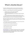 What Is Alcohol Abuse? 