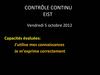 Contrôle S1 2012