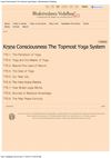 Kṛṣṇa Consciousness The Topmost Yoga System