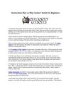 Instructions How to Play Guitar Chords for Beginners