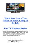 Watch Once Upon a Time S02E03 Lady of the Lake