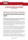 Revue de presse de la semaine du 1 au 7 Octobre 2012
