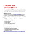 CakePHP Web Development