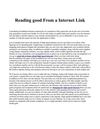 Reading good From a Internet Link