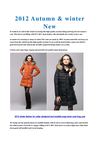 2012 Autumn winter New