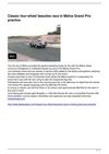 Classic four-wheel beauties race in Mdina Grand Prix practice