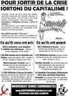 Tract JC Cambrai Octobre: "Pour sortir de la crise.. sortons du capitalisme!"