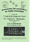 Plaquette -F.C.Montceau --- AS La Bourboule
