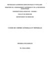 COURS CHIMIE générale