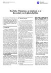 Beneficios Tributarios y su incidencia en el Concordato con la Iglesia Católica