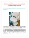 DAY Elevator & Lift Announces the Availability of Certified Pre-owned Stair Lifts