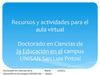 Recursos y actividades para el aula virtual