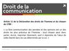 Droit de l'Information et de la Communication